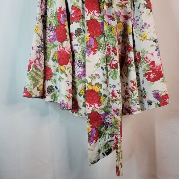 English Rose Miss Selfridge Floral Retro Sweetheart Tea Dress - Picture 9 of 16